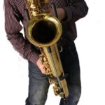 baritone saxophone stick (standing)