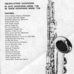 An advertisement for the Holton "Rudy Weidoeft Model" Alto Saxophone.